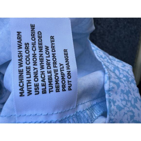 J Ferrar Mens XL PolyCotton Slim Stretch Floral Long Sleeve Button Up Shirt - Picture 6 of 7